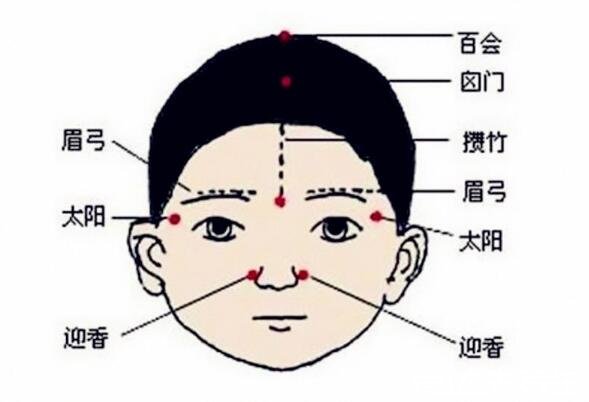 人體頭部經(jīng)絡(luò)圖穴位圖，讓你精準(zhǔn)找到自己頭部的穴位