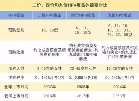 hpv疫苗二價四價九價區(qū)別，預(yù)防病毒效果有差異（附價格一覽表）