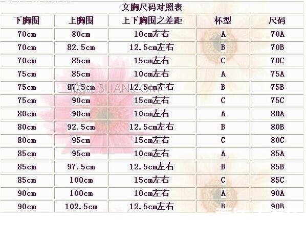 罩杯abcd怎么計(jì)算，用上胸圍減下胸圍(教你胸圍怎么測量才標(biāo)準(zhǔn))